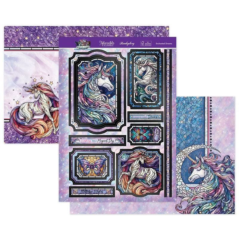 (image for) Die Cut Topper Set - Stained Glass Mystical Worlds, Enchanted Dreams