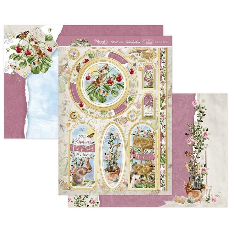 (image for) Die Cut Topper Set - Garden Treasures, Thanks A Bunch
