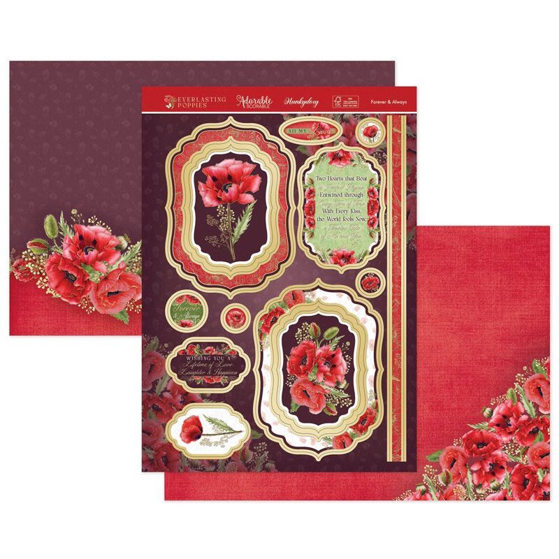 (image for) Die Cut Topper Set - Everlasting Poppies, Forever & Always