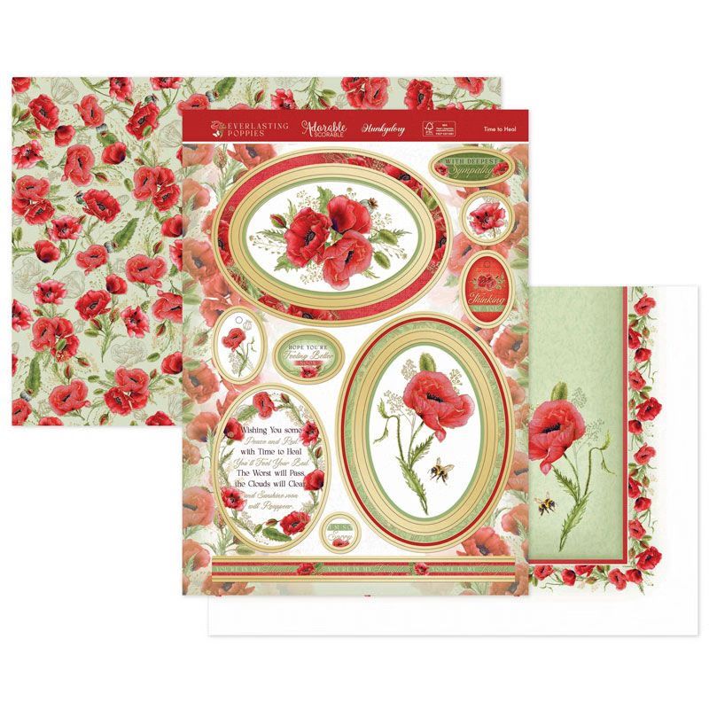 (image for) Die Cut Topper Set - Everlasting Poppies, Time to Heal