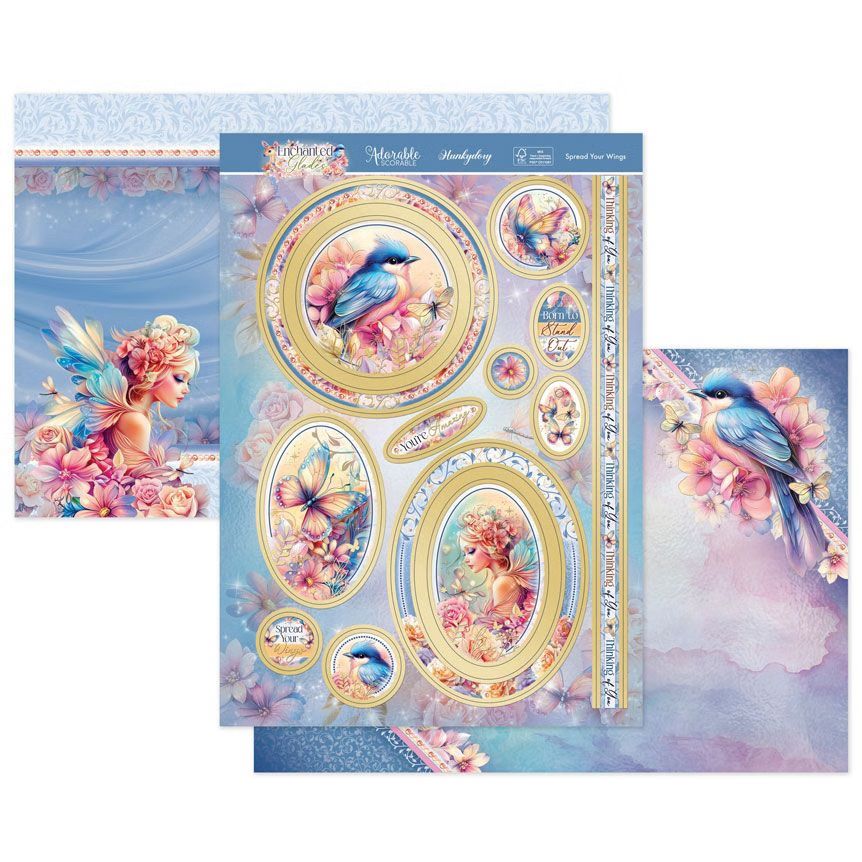 (image for) Die Cut Topper Set - Enchanted Glades, Spread Your Wings
