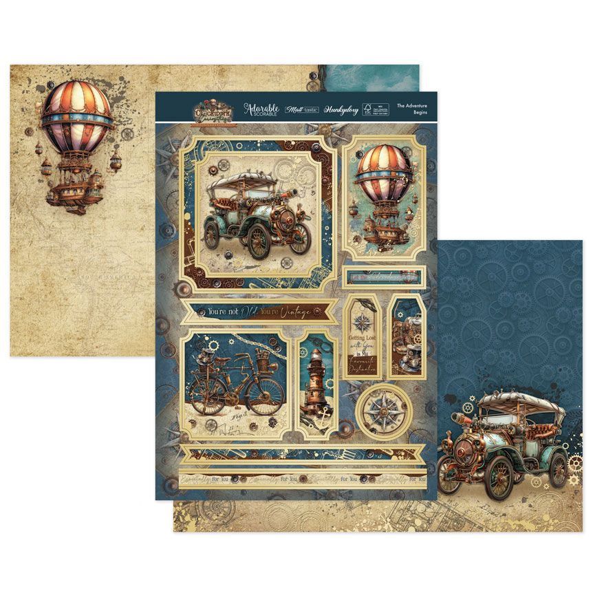 (image for) Die Cut Topper Set - Clockwork Curiosities, The Adventure Begins