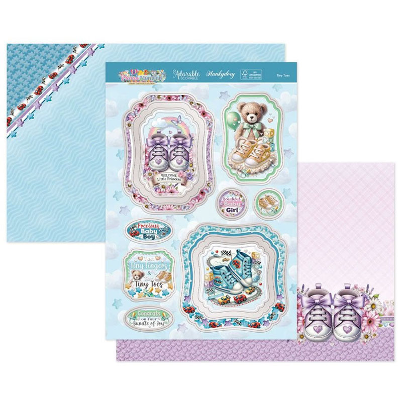 (image for) Die Cut Topper Set - Precious Moments, Tiny Toes
