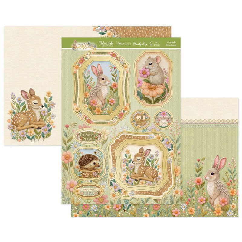 (image for) Die Cut Topper Set - Amongst The Wildflowers, Wonderful Woodlands