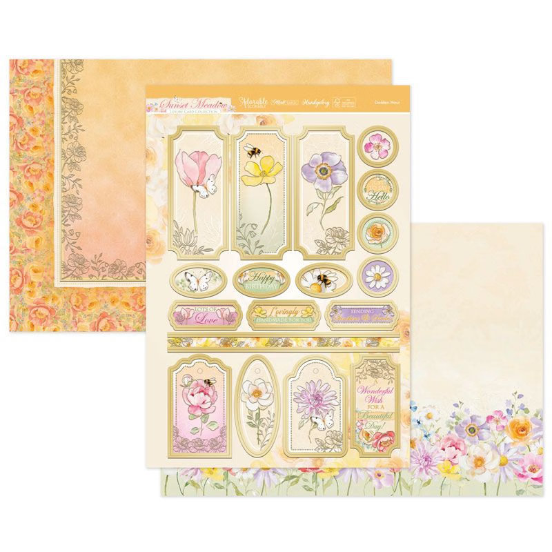 Die Cut Topper Set - Sunset Meadow, Golden Hour (image for) Die Cut Topper Set - Sunset Meadow, Golden Hour
