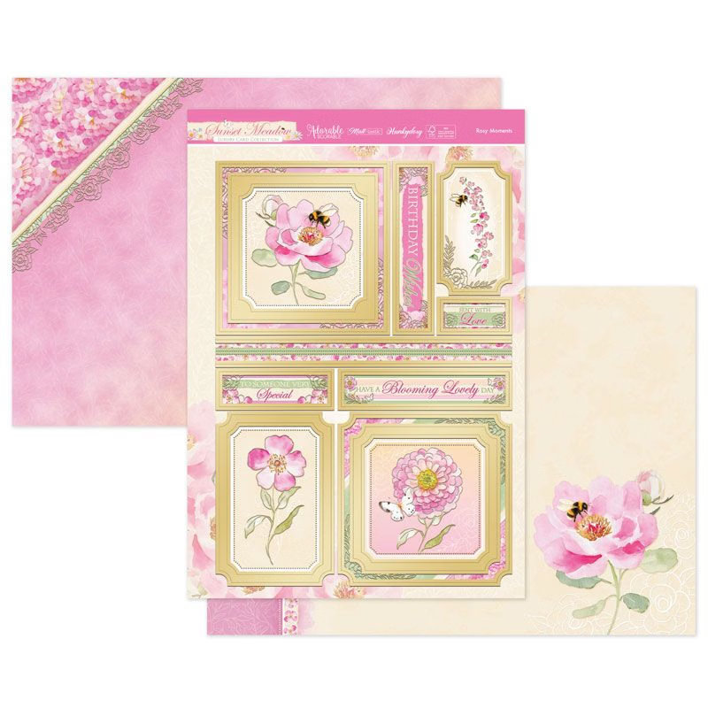 Die Cut Topper Set - Sunset Meadow, Rosy Moments (image for) Die Cut Topper Set - Sunset Meadow, Rosy Moments