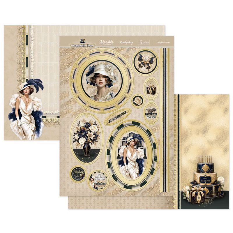 Die Cut Topper Set - Delightfully Deco, Delightful Days (image for) Die Cut Topper Set - Delightfully Deco, Delightful Days