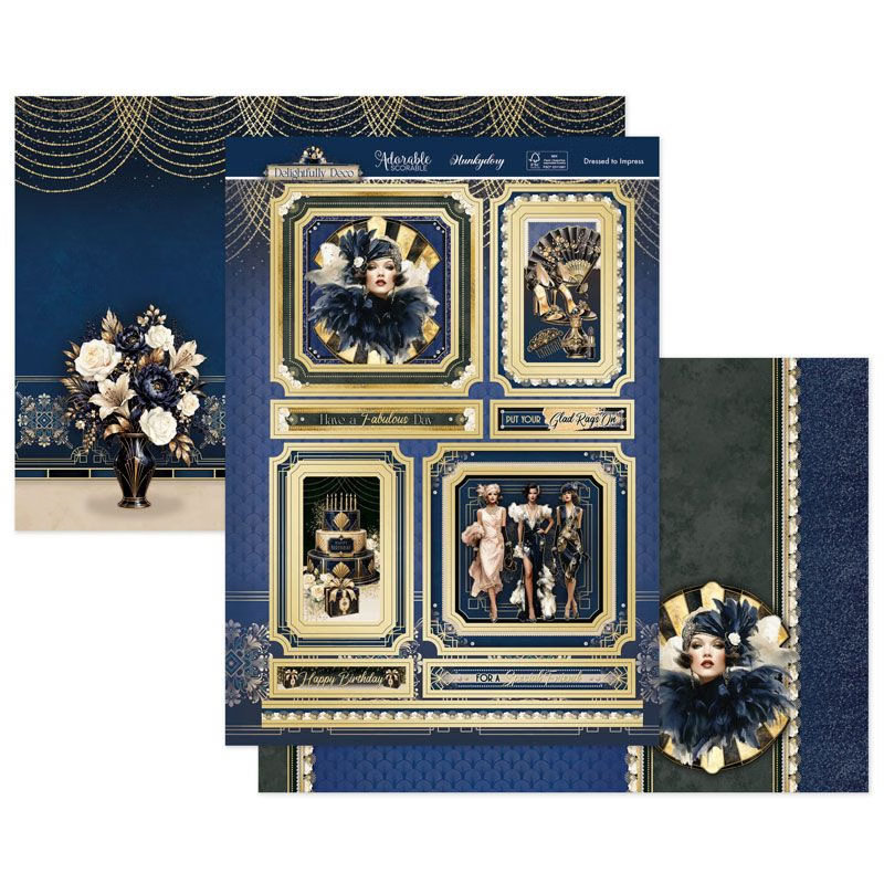 Die Cut Topper Set - Delightfully Deco, Dressed to Impress (image for) Die Cut Topper Set - Delightfully Deco, Dressed to Impress