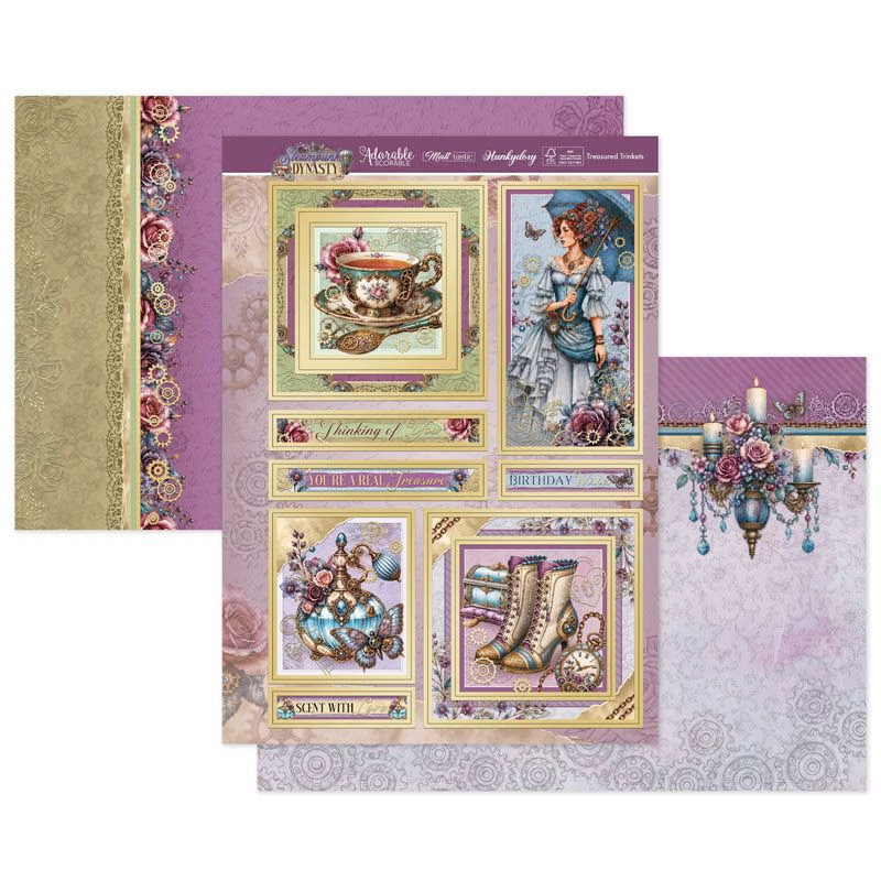 Die Cut Topper Set - Steampunk Dynasty, Treasured Trinkets (image for) Die Cut Topper Set - Steampunk Dynasty, Treasured Trinkets