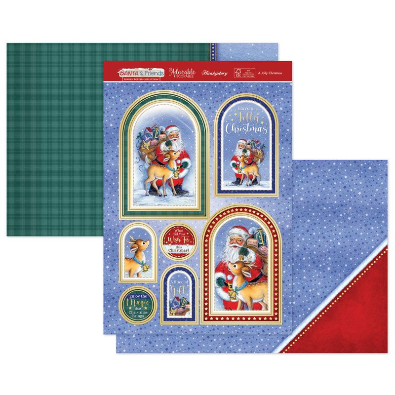 (image for) Die Cut Topper Set - Santa & Friends, A Jolly Christmas