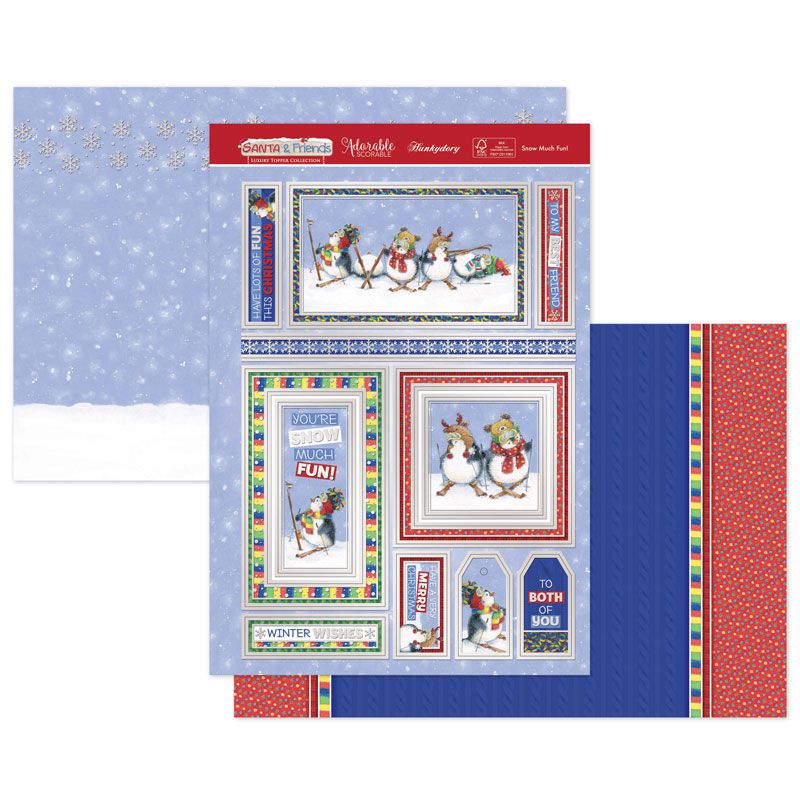 Die Cut Topper Set - Santa & Friends, Snow Much Fun!