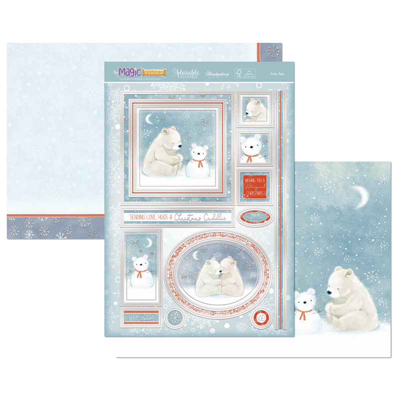 Die Cut Topper Set - The Magic Of Christmas, Polar Pals