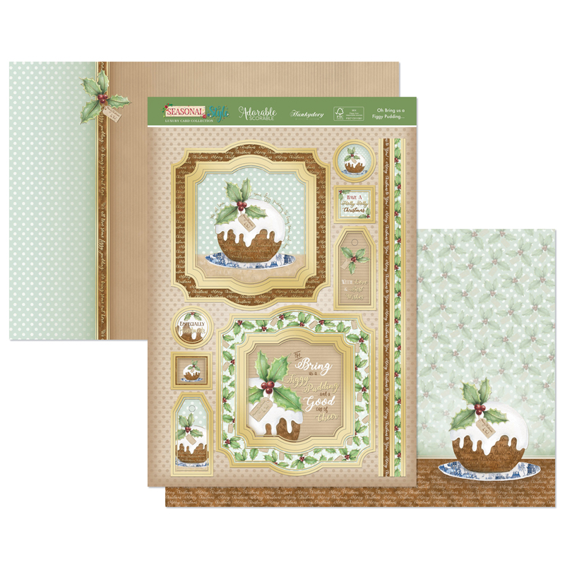 Die Cut Topper Set - Seasonal Style, Oh Bring us a Figgy Pudding