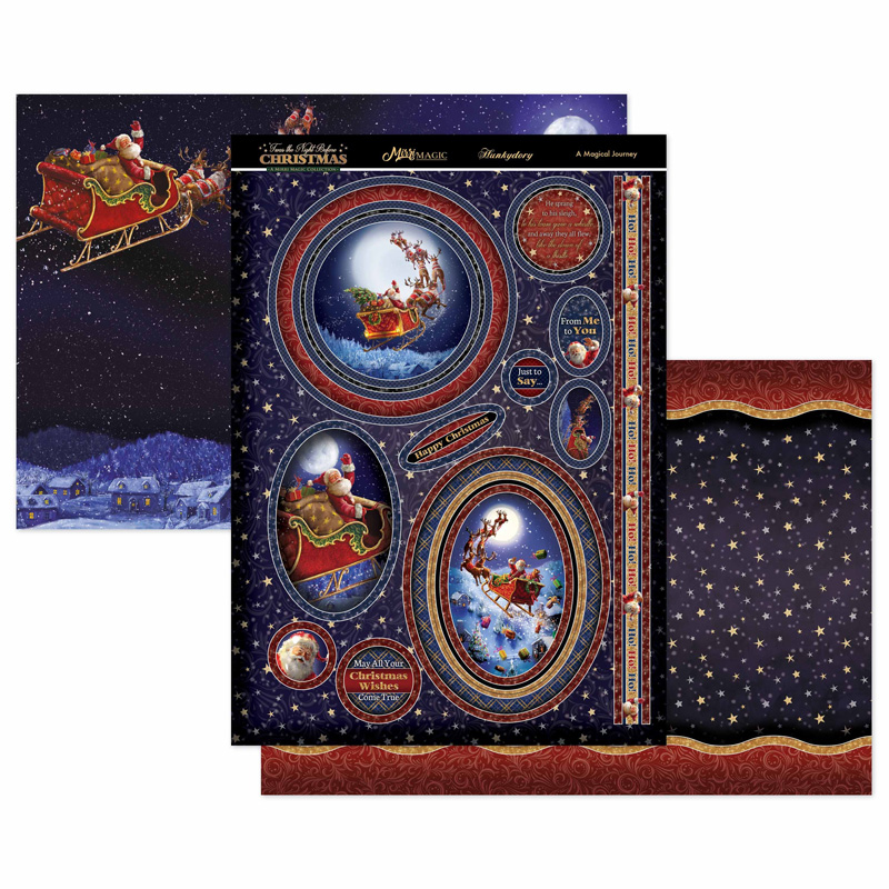 Die Cut Topper Set - The Night Before Christmas, A Magical Journey