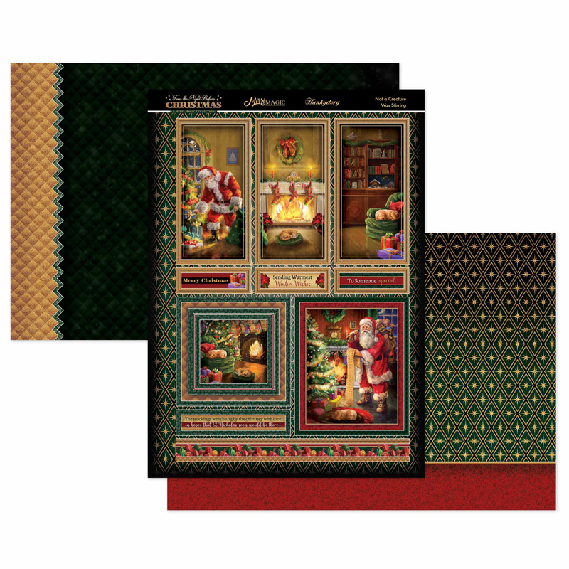 Die Cut Topper Set - The Night Before Christmas, Not A Creature Stirring