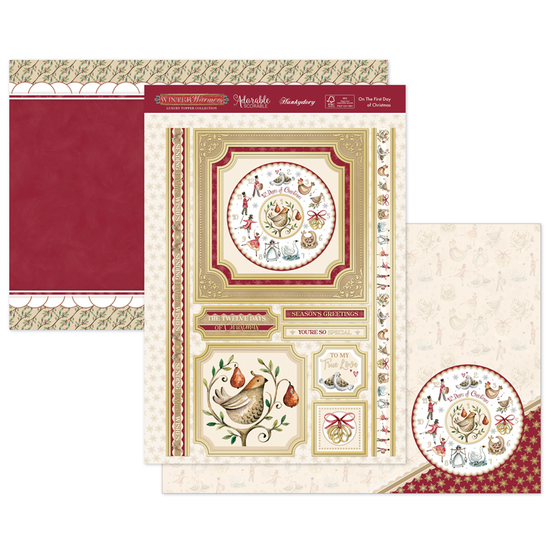 Die Cut Topper Set - Winter Warmers, On the First Day of Christmas