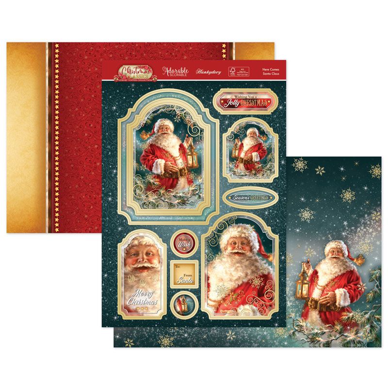 (image for) Die Cut Topper Set - Christmas Classics, Here Comes Santa Claus