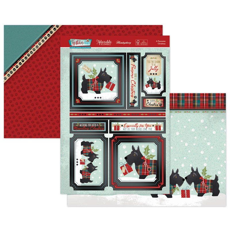 (image for) Die Cut Topper Set - Festive Fun, A Pawsome Christmas