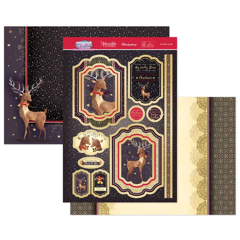 Die Cut Topper Set - Contemporary Christmas, So Deer To Me