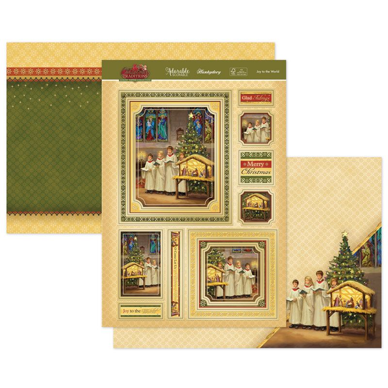 Die Cut Topper Set - Christmas Traditions, Joy to the World
