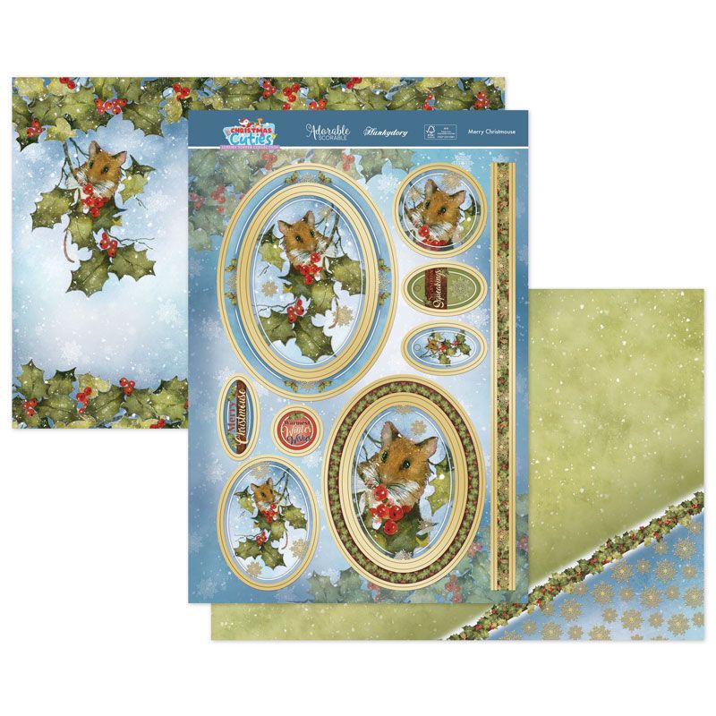 (image for) Die Cut Topper Set - Christmas Cuties, Merry Christmouse