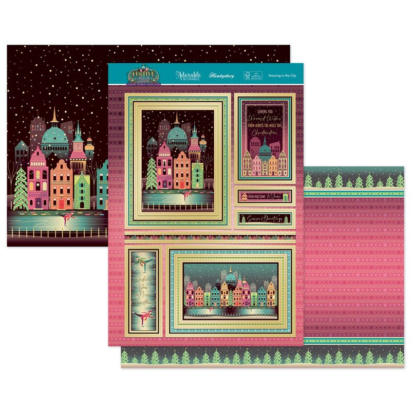 (image for) Die Cut Topper Set - Festive Style, Snowing in the City