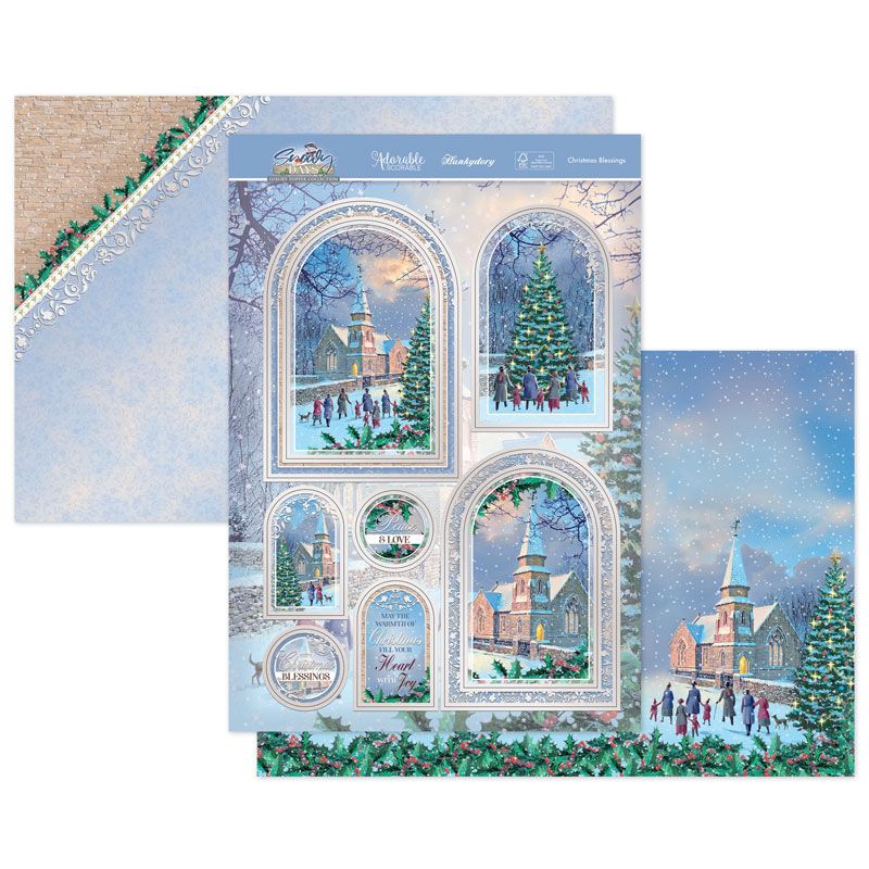 Die Cut Topper Set - Snowy Days, Christmas Blessings