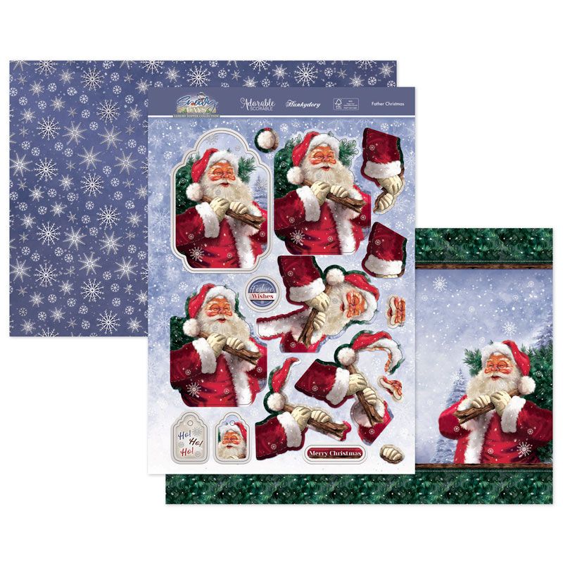 Die Cut Topper Set - Snowy Days, Father Christmas