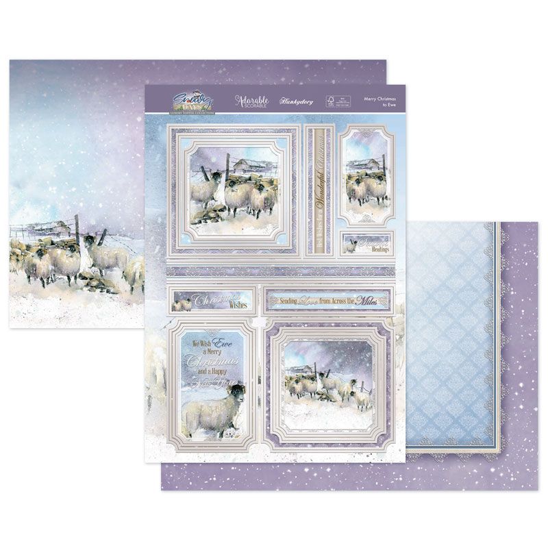 (image for) Die Cut Topper Set - Snowy Days, Merry Christmas to Ewe