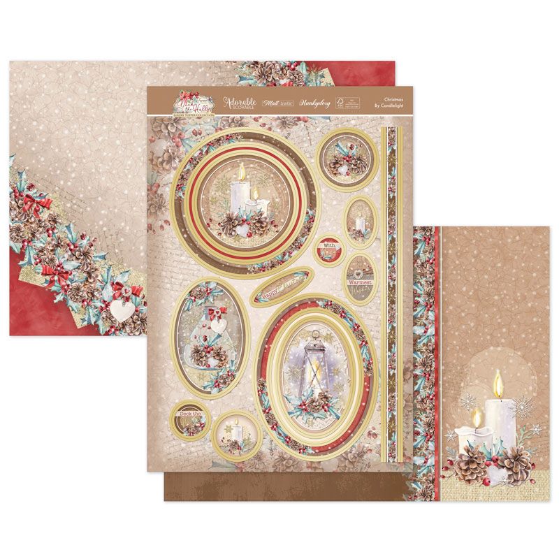 (image for) Die Cut Topper Set - Deck The Halls, Christmas by Candlelight