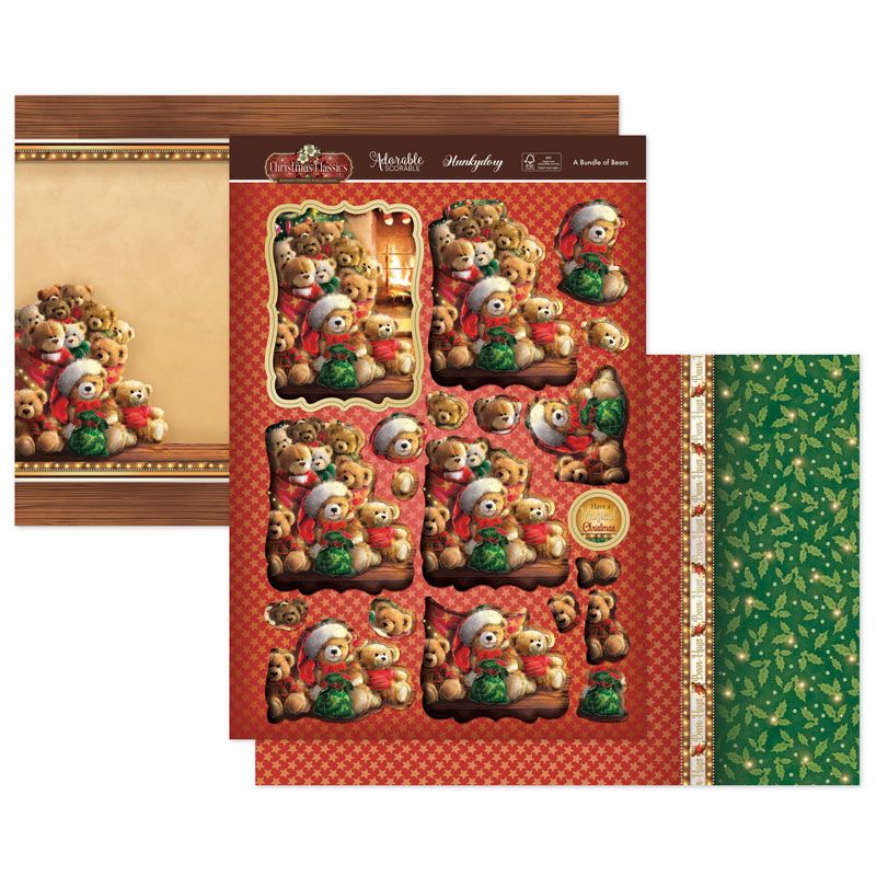 (image for) Die Cut Topper Set - Christmas Classics, A Bundle Of Bears