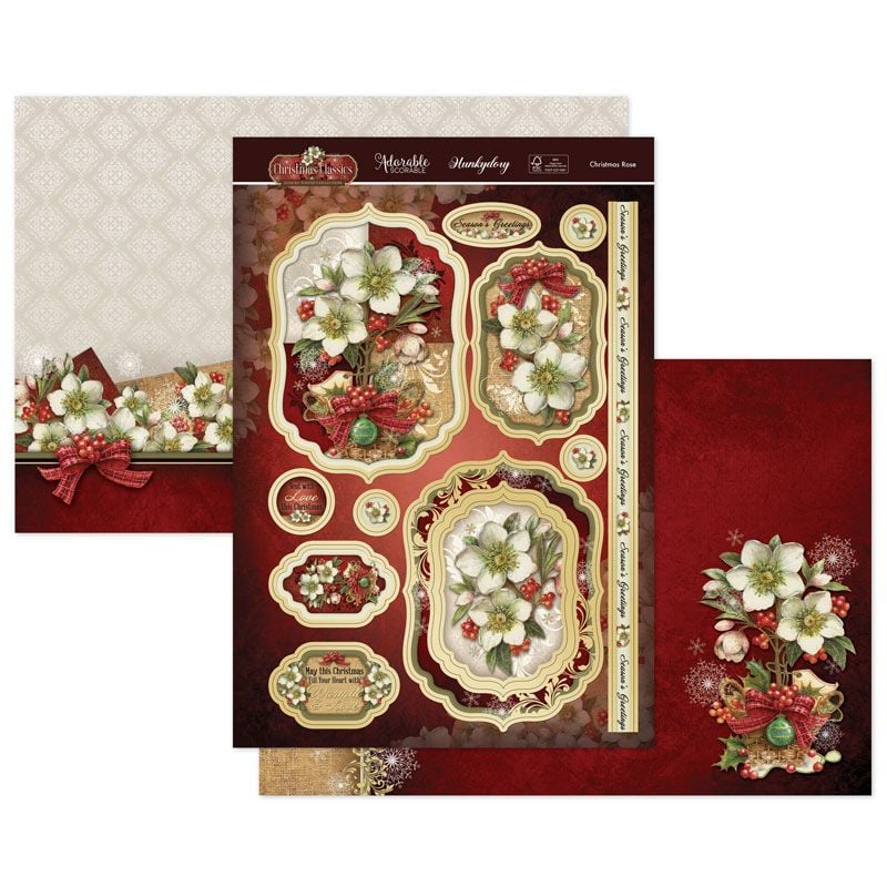 (image for) Die Cut Topper Set - Christmas Classics, Christmas Rose