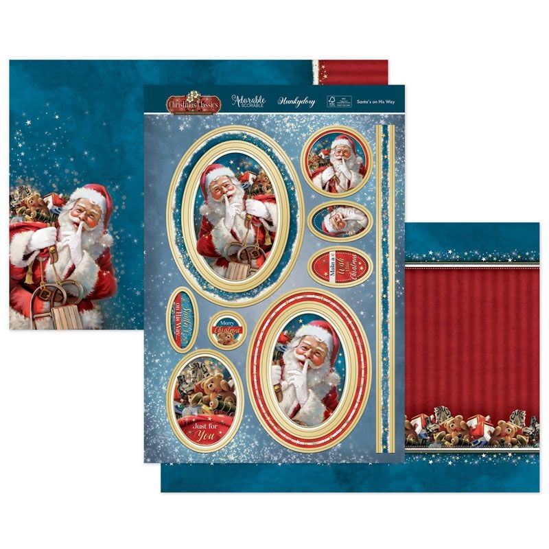 (image for) Die Cut Topper Set - Christmas Classics, Santa's On His Way