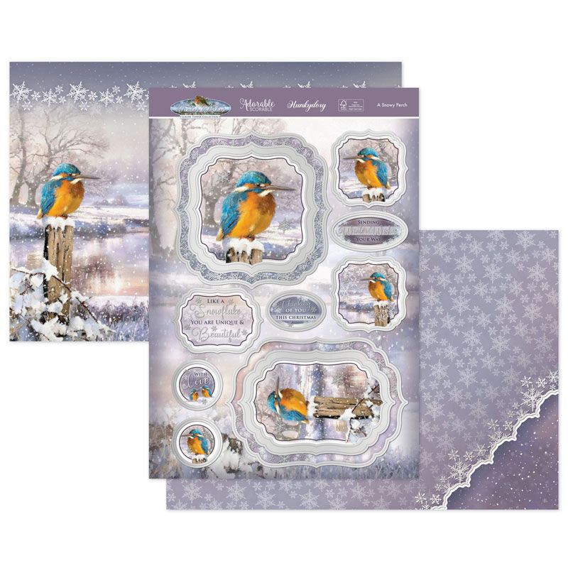 (image for) Die Cut Topper Set - Winter Wishes, A Snowy Perch