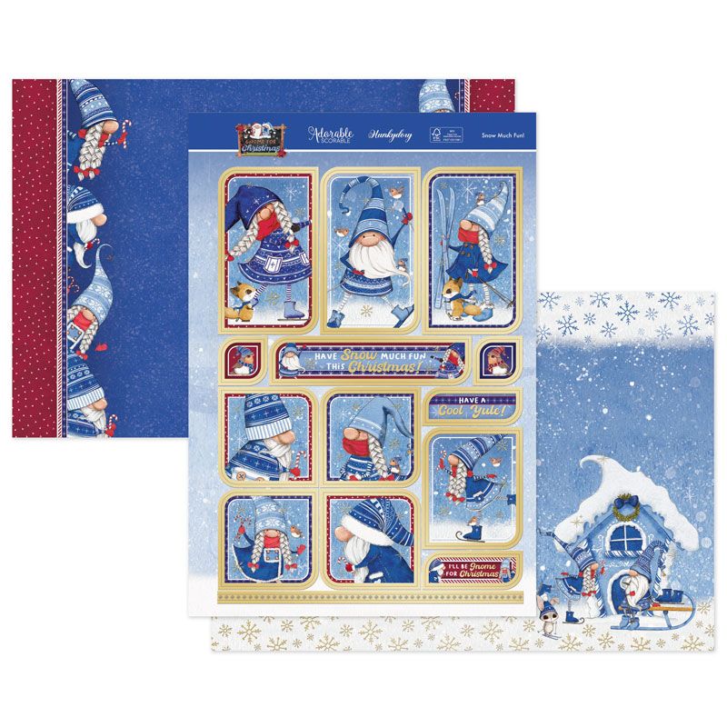 Die Cut Topper Set - Gnome For Christmas, Snow Much Fun!