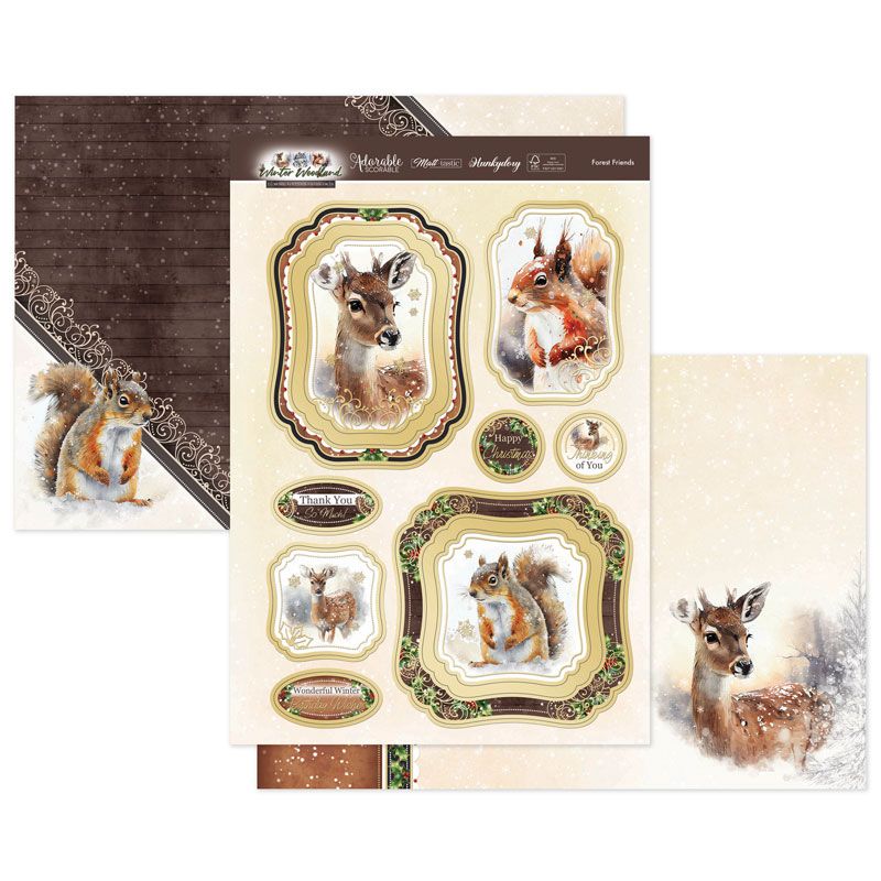 (image for) Die Cut Topper Set - Winter Woodland, Forest Friends