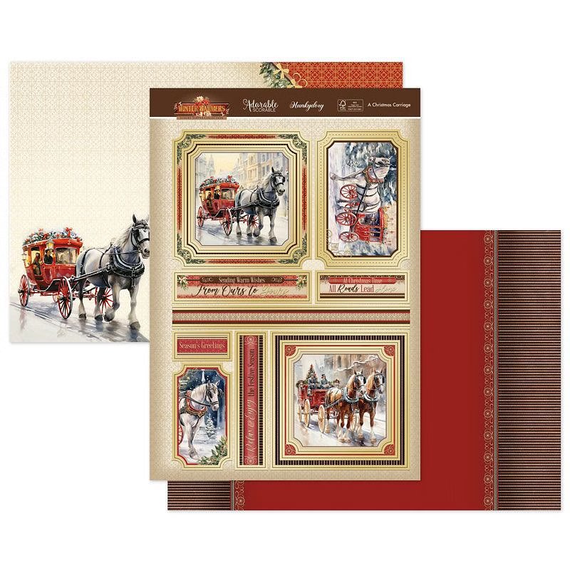 (image for) Die Cut Topper Set - Winter Warmers 2024, A Christmas Carriage