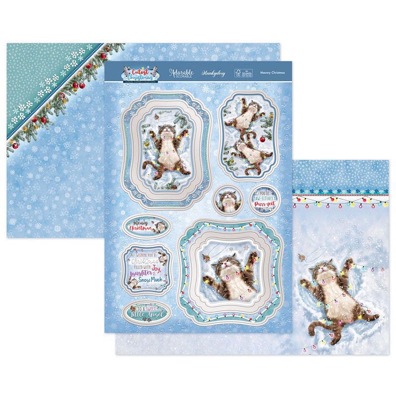 (image for) Die Cut Topper Set - Cutest Christmas, Meowy Christmas