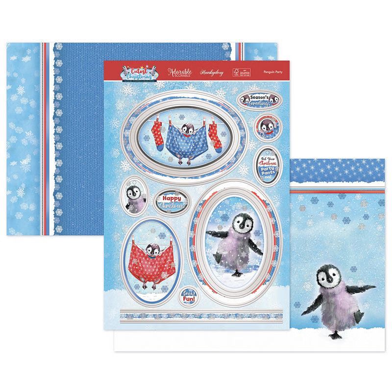 (image for) Die Cut Topper Set - Cutest Christmas, Penguin Party