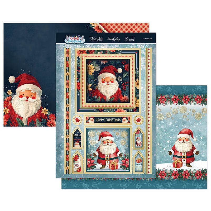 (image for) Die Cut Topper Set - Cutest Christmas, Santa Smiles