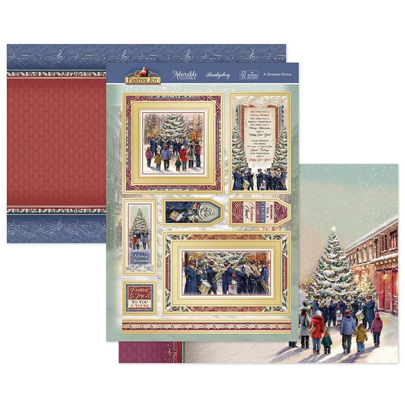 (image for) Die Cut Topper Set - Festive Joy, A Christmas Chorus