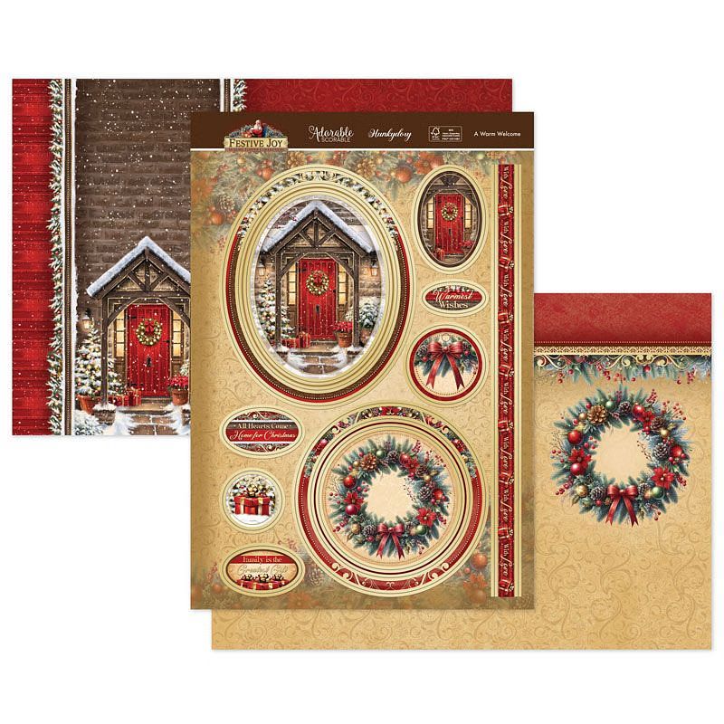 (image for) Die Cut Topper Set - Festive Joy, A Warm Welcome