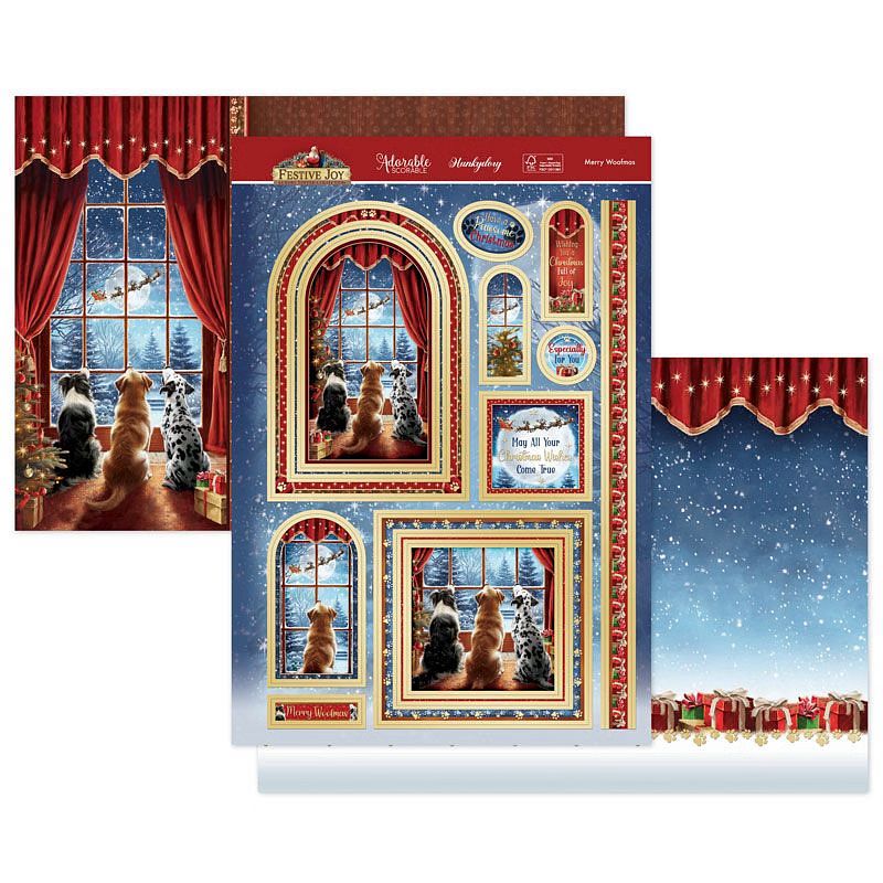 (image for) Die Cut Topper Set - Festive Joy, Merry Woofmas
