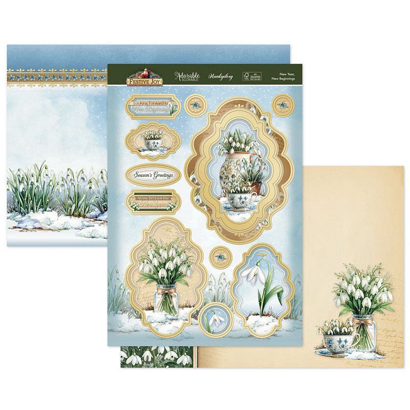 (image for) Die Cut Topper Set - Festive Joy, New Year New Beginnings