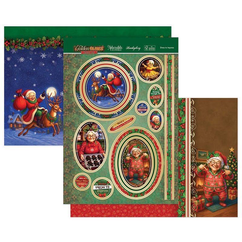 (image for) Die Cut Topper Set - Golden Oldies Festive Fun, Dress To Impress