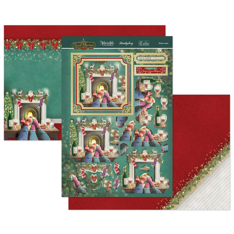 (image for) Die Cut Topper Set - Classic Christmas, A Cosy Christmas