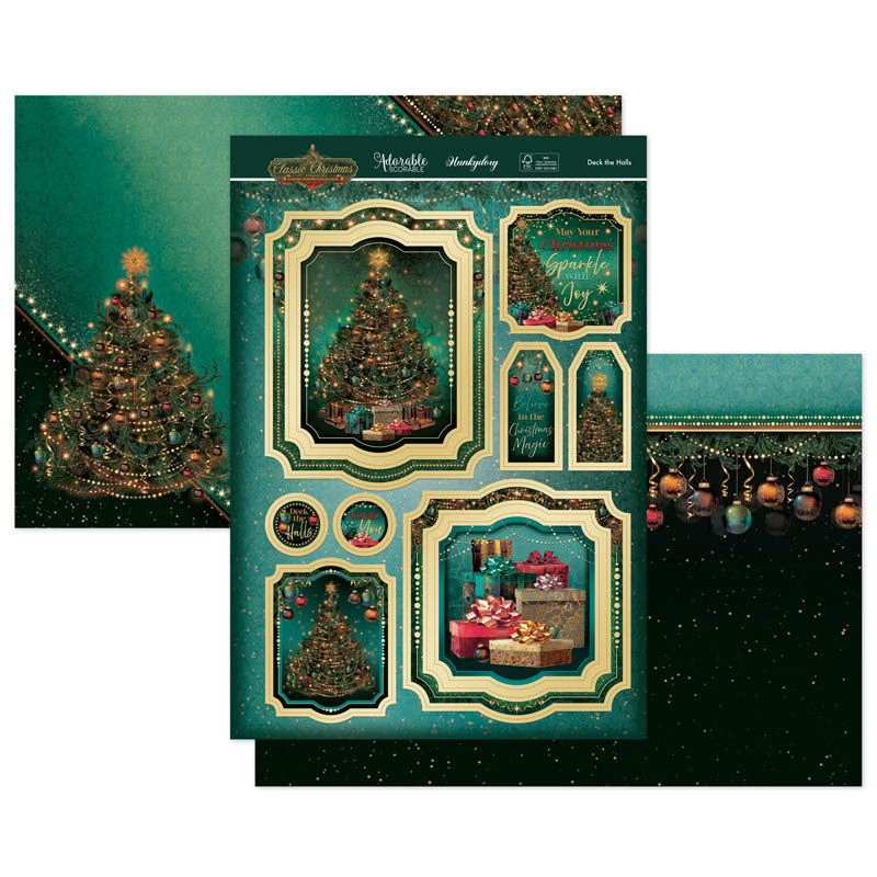 (image for) Die Cut Topper Set - Classic Christmas, Deck the Halls
