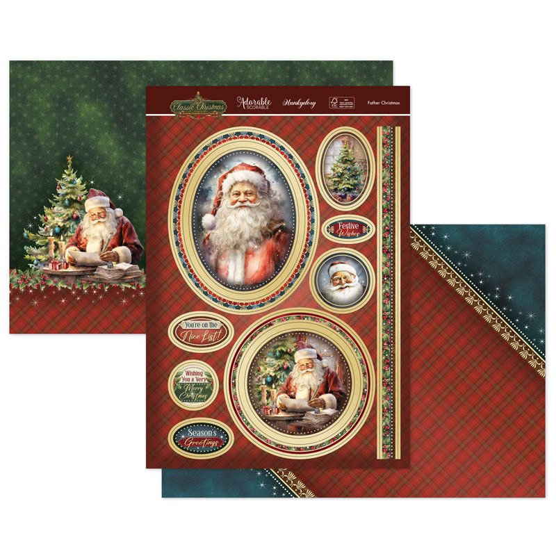 (image for) Die Cut Topper Set - Classic Christmas, Father Christmas