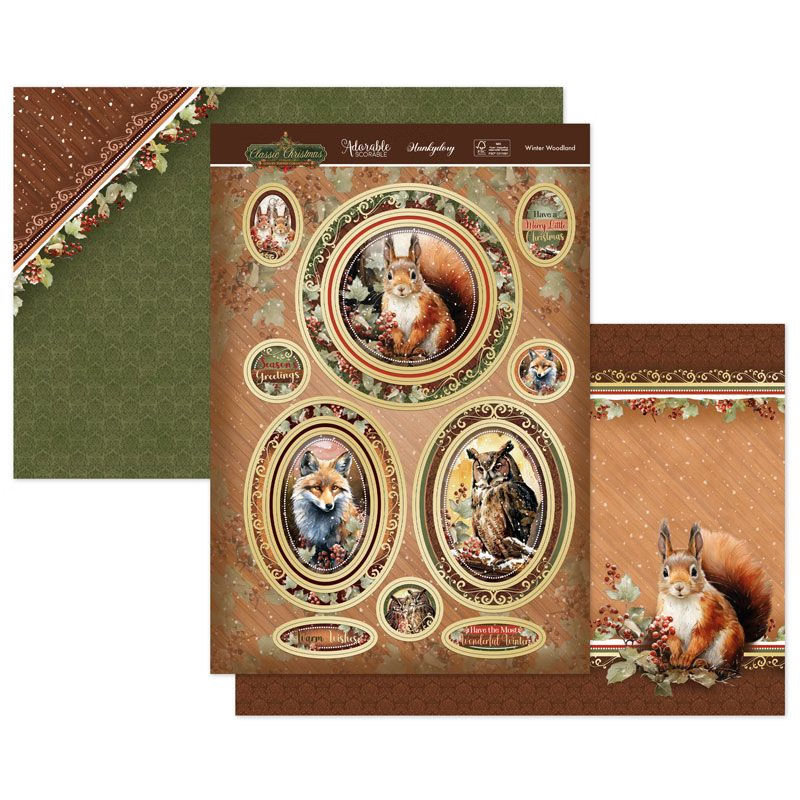 (image for) Die Cut Topper Set - Classic Christmas, Winter Woodland