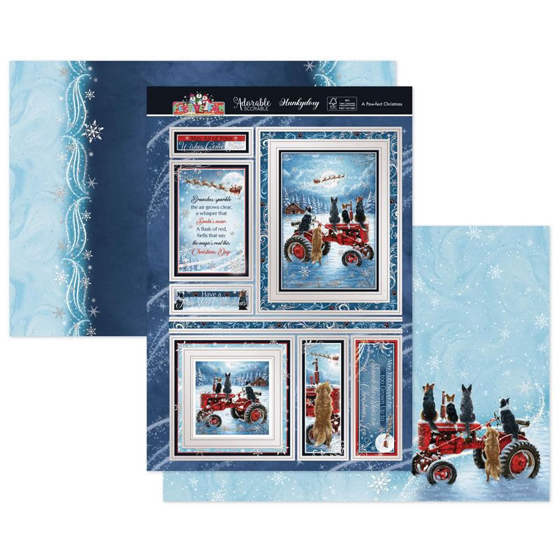 (image for) Die Cut Topper Set - Festive Fun, A Paw-fect Christmas